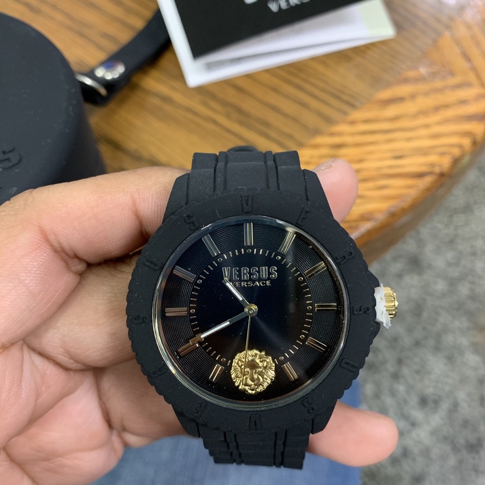 Versus Versace Silicone Strap Watch